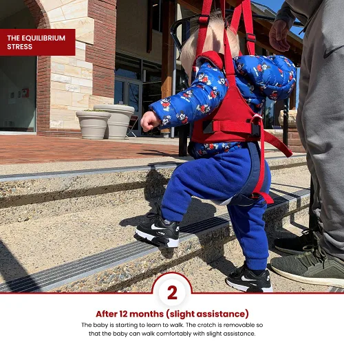 Vista 7 de Watolt - Arnés de caminar para bebé - Ayudante de caminar manual para niños - Cinturón de asistencia para arnés de caminar para niños pequeños