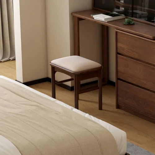 Vista 15 de Banco de comedor 100% madera maciza de 47.2'', banco largo de madera de roble para mesa de comedor, pie de cama, entrada, pasillo, respaldo de sofá