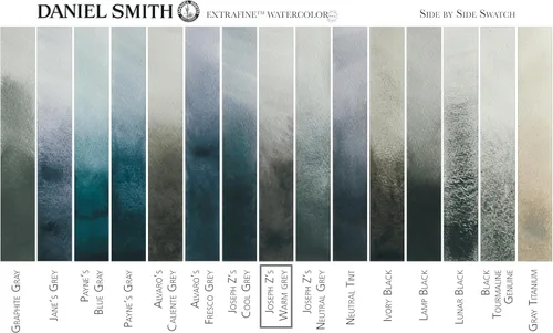 Vista 3 de Daniel Smith Pintura de acuarela Extra Fine, 0.5 fl oz, tubo, color gris cálido de Joseph Z, (paquete de 1)