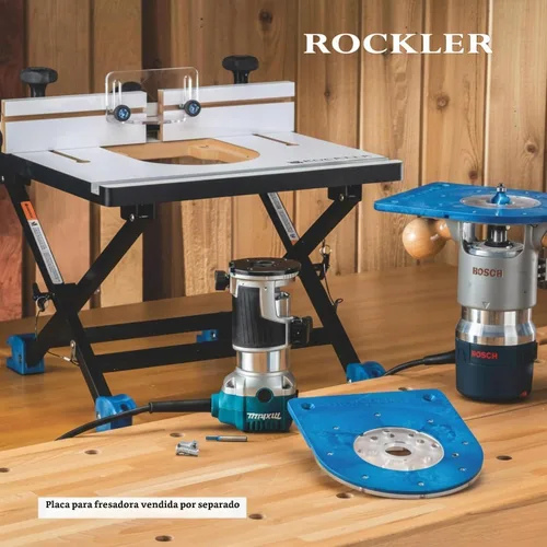 Vista 4 de Rockler Mesa de Router Convertible para Sobremesa – Routers Convertibles para Carpintería que se Adaptan a la Mayoría de Routers – Mesa de Router