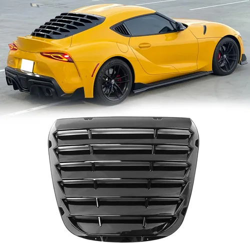 Vista 11 de FREEMOTOR802 Rejilla de ventana trasera, compatible con Toyota GR Supra (J29/DB), estilo IKON PP Sporty cubierta de privacidad para parabrisas