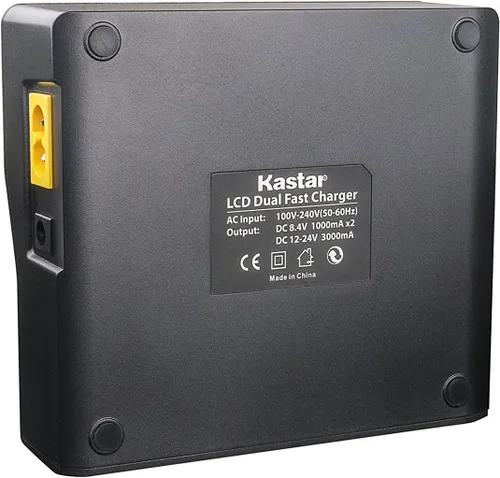 Vista 2 de Kastar Cargador LCD dual rápido para Pentax Ei-D-Li1 EI-D-BC1 Pentax EI-2000, Trimble 29518 46607 52030 54344 38403 5700 5800 R6 R7 R8 GNSS TR-R8