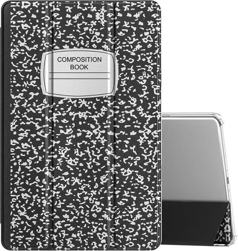 Vista 10 de MoKo Funda compatible con tablet Amazon Kindle Fire Max 11 (13ª generación, versión 2023) de 11 pulgadas, funda delgada de piel sintética con azul