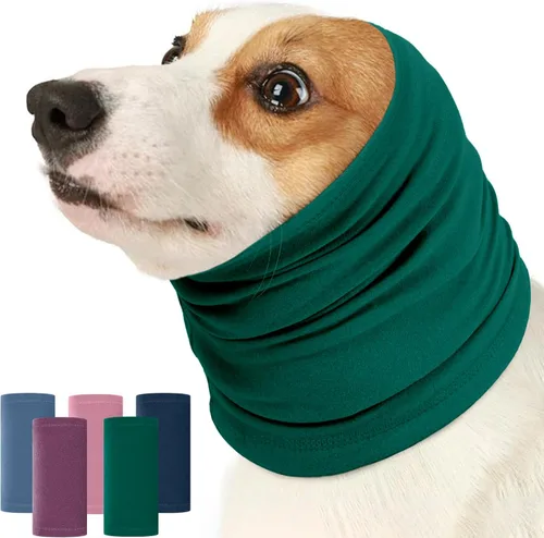 Vista 12 de Nanaki Sudadera con capucha calmante para perros, fundas silenciosas para la cabeza, cubiertas para las orejas, capucha para baño de ruido