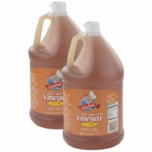 Vista 3 de Woeber's Vinagre de sidra de manzana puro, 5% de acidez, 128 onzas (jarra de 1 galón)