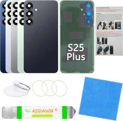 Vista 21 de Estuche de panel de vidrio trasero de repuesto para Galaxy S8 con manual de instalación + lente de cámara preinstalada + todo el adhesivo + kit