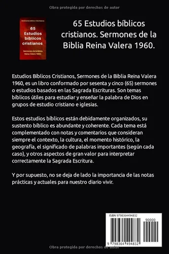 Vista 2 de 65 Estudios Bíblicos Cristianos Sermones de la Biblia Reina Valera 1960. (Spanish Edition)