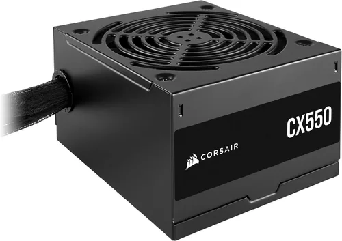CORSAIR CX550 80 Plus Bronce Fuente de alimentación ATX de bajo ruido no modular de 550 vatios - NA - Negro