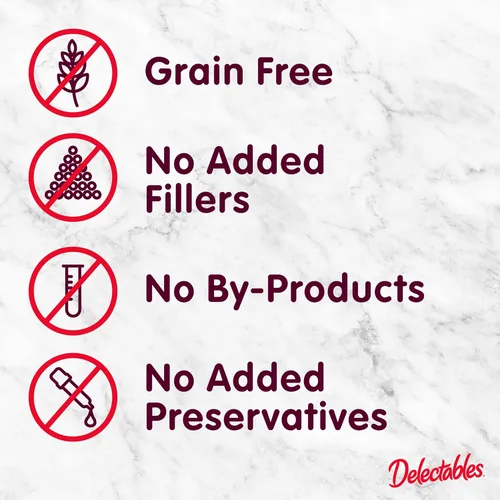 Vista 3 de Delectables Golosinas húmedas para lamer para gatos - Atún y pollo, 1.4 oz (paquete de 12)