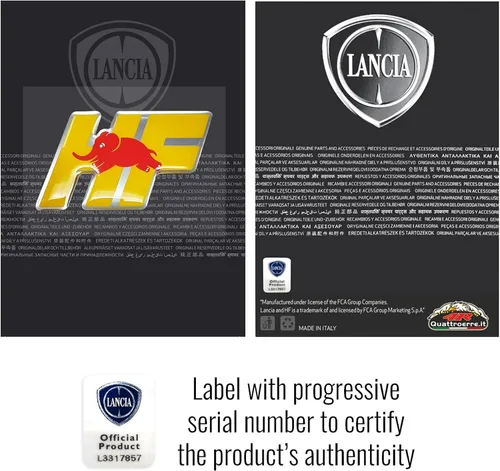 Vista 4 de Lancia 21261 HF 3D Pegatina Oficial 2.362 x 1.378 in