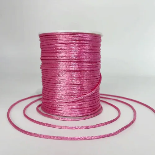 Vista 10 de 2 mm 330 Pies de Cordón de Nylon Satinado para Hacer Joyería, Pulseras, Collares, Hilo para Enhebrar, Rattail, Macramé, Kumihimo, Nudo Chino