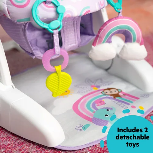 Vista 8 de Bright Starts - Asiento de piso de 2 posiciones para aprender a sentarse (gris jaspeado), sienta a tu bebé en esta silla ajustable para actividades