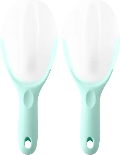Vista 17 de Spring Chef Cuchara de hielo magnética para congelador, cuchara de palomitas de maíz de plástico flexible sin BPA con mango de agarre suave, cuchara