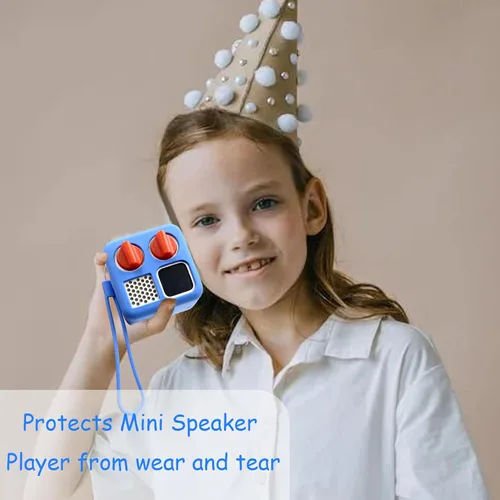 Vista 4 de Funda de silicona para el reproductor Yoto Mini, funda protectora de silicona compatible con el altavoz Bluetooth Mini