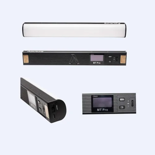 Vista 4 de Aputure MT Pro RGB Light Wand 7.5W Salida bicolor 2000K -10000KPixel-mapeable RGBWW Mini tubo LED Soporte Sidus Link App/DMX/RDM Control (11.8 in)