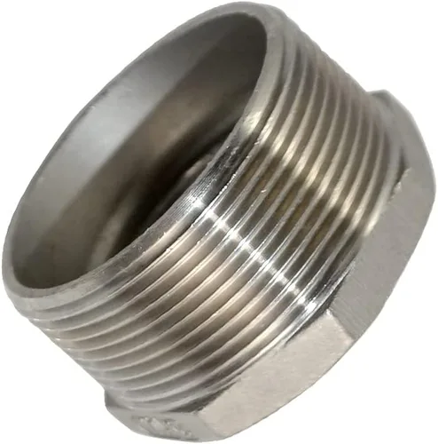 Vista 5 de Buje Reductor de Rosca de 2" Macho x 1-1/4" Hembra para Conexión de Tubería, Adaptador, Acero Inoxidable SS 304 NPT (2" Macho x 1-1/4" Hembra)