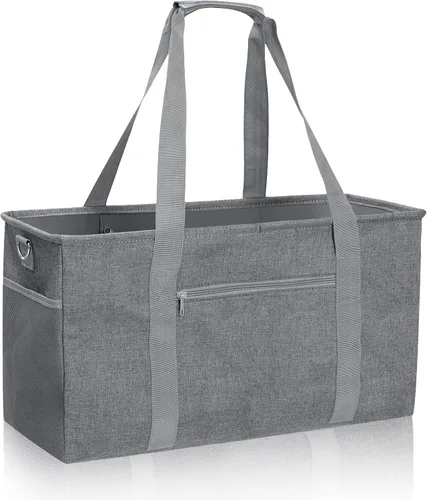 GARPROVM Bolsa Tote Extra Grande para Comestibles, Bolsas de Compras Reutilizables de 42L, Bolsa de Compras Plegable Bolsa de Playa Cesta de Compras