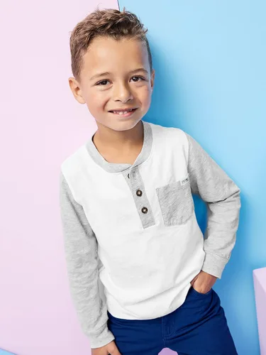 Vista 6 de Simple Joys by Carter's Camisas de manga larga para niños, multipack