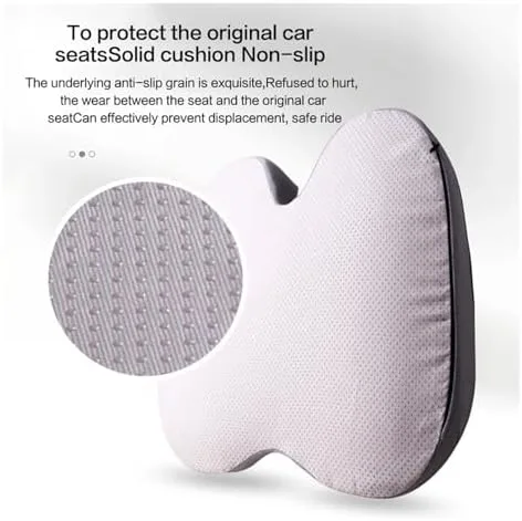 Vista 3 de Cojín de espuma viscoelástica para próstata – Soporte antideslizante para el coxis para ciática y alivio del dolor de espalda – Asiento cómodo