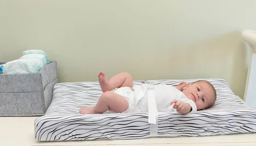 Vista 6 de Ely's & Co - Juego de fundas para cambiador, 2 unidades, 100% algodón de jersey, rayas y puntos abstractos en blanco y negro