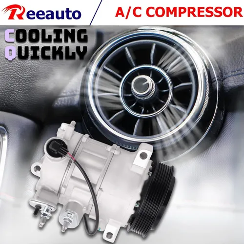 Vista 3 de Compresor de aire acondicionado A/C compatible con Je-ep Compass Patriot 2009-2017 Calibre 2009-2012 AC Compresor L4 1.8L 2.0L 2.4L Reemplazar
