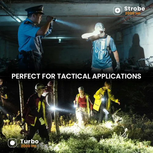 Vista 8 de Sofirn - Linterna táctica de alto lúmenes, foco de tiro ultra largo de 3162 pies, reflector de 2000 lúmenes con interruptor de cola doble