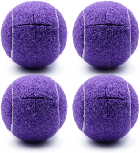 Vista 12 de Magicorange 4 pelotas de tenis precortadas para patas de muebles y protección del suelo, almohadillas de fieltro resistentes y duraderas