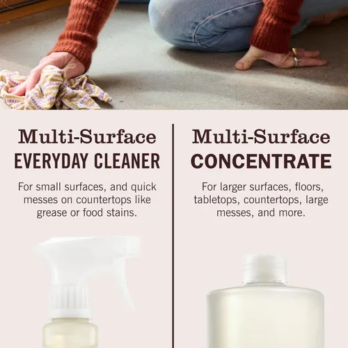 Vista 7 de Mrs. Meyer's - Limpiador concentrado para múltiples superficies, se usa para limpiar suelos, baldosas o encimeras, aroma a lavanda, 32 onzas