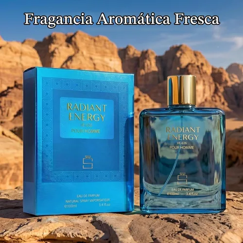 Vista 2 de RADIANT ENERGY for Men Inspired by Vers. Eros, Fresh Woody Cologne, 3.4 oz