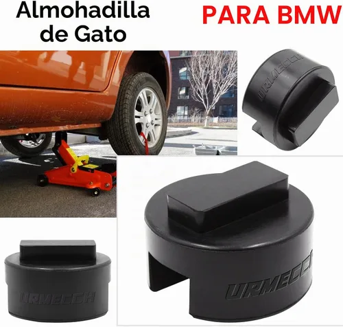 Vista 8 de Adaptador Universal para Gato BMW y Mini - Protector de Riel del Bastidor con Almohadilla de Gato Cuadrada de Goma Ranurada de Poliuretano