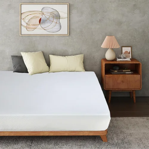 Vista 16 de MKDLUFEI Colchón individual de 8 pulgadas, colchón de espuma viscoelástica de gel certificado CertiPUR-US con funda blanca lavable, firmeza media