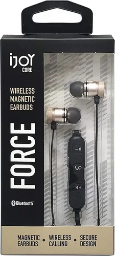 Vista 4 de iJoy Auriculares deportivos inalámbricos Bluetooth IPX4 a prueba de sudor con micrófono, auriculares con cancelación de ruido, auriculares