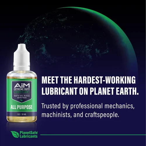 Vista 6 de Planet Safe AIM - Lubricante de servicio extremo, 1 onza, fabricado en los Estados Unidos, no tóxico, inodoro, multiusos para el hogar, garaje