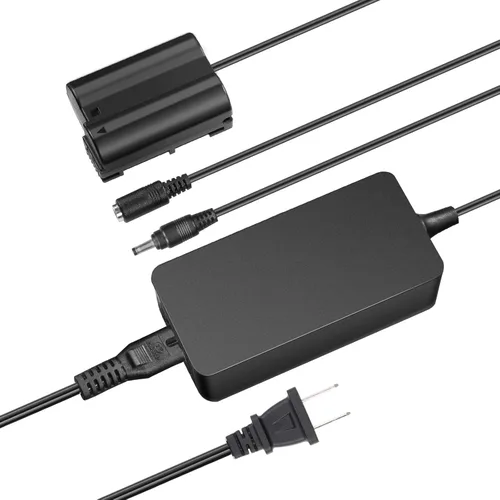 Vista 10 de NEEWER Batería ficticia de repuesto para LP-E6 LP-E6N LP-E6NH con acoplador DC y adaptador de corriente AC compatible con Canon EOS R Ra R5 R5C R6