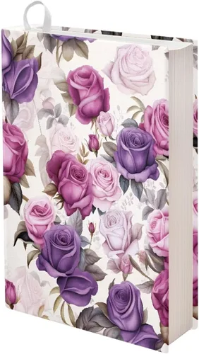 Vista 12 de DISNIMO Beach Sunrise - Funda elástica para libros de texto de tapa dura, lavable, reutilizable, protector de libros para adultos, mujeres, hombres