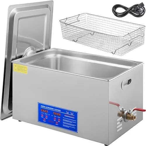 Heavy Duty 10L Ultrasonic Cleaner with Timer and Heater, Professional Stainless Steel Cleaning Machine for Jewelry and Metal Parts, Efficient for