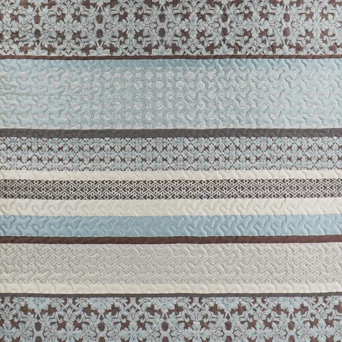 Vista 10 de Madison Park Princeton - Juego de colcha reversible acolchada, reverso sólido de verano transpirable, capa de ropa de cama ligera para todas