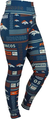 Vista 19 de Zubaz NFL Mallas para mujer de longitud completa de cintura alta básica 1.0