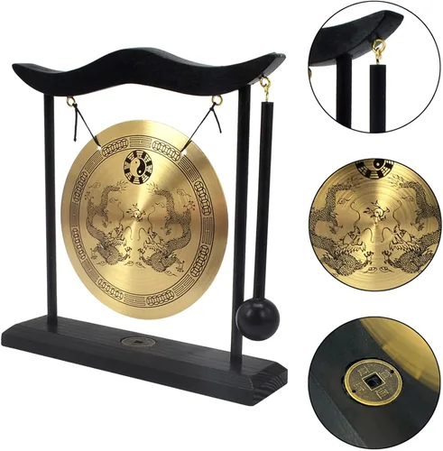 Vista 5 de Arte Zen latón Feng Shui escritorio Gong H1303