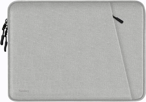 Vista 19 de Funda para laptop de 13.3 pulgadas, a prueba de golpes, funda protectora para computadora con bolsillo para accesorios, bolsa para laptop compatible