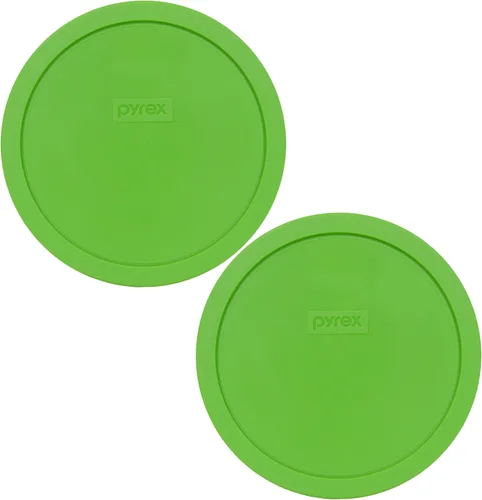 Vista 3 de Pyrex 7402-PC 6/7 taza verde tapa de repuesto para almacenamiento de alimentos, fabricada en Estados Unidos
