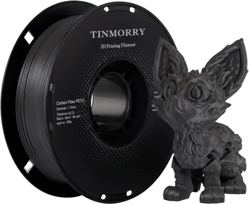 Vista 26 de TINMORRY - Filamento PETG CF de 1.75 mm para impresora 3D, compatible con Bambu LAB, Creality K1C, QIDI MAX3, FLASHFORGE Adventurer 5M, Prusa MK4
