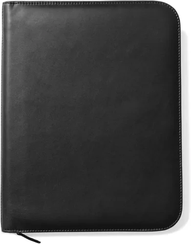 Maruse italiano portadocumentos de piel – fabricado en Italia, Negro