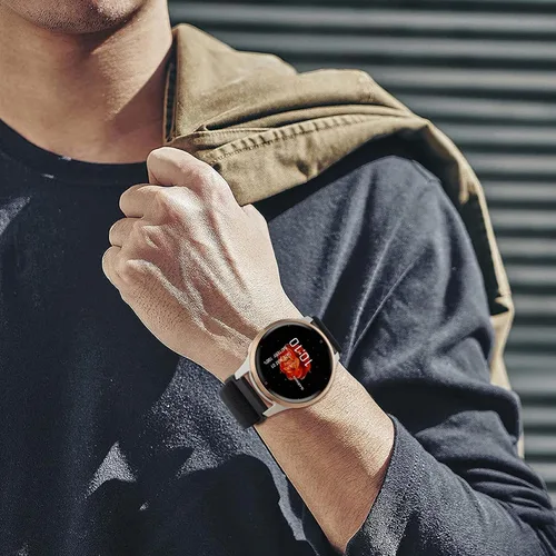 Vista 9 de Paquete de 5 correas elásticas de nailon de 0.866 pulgadas compatibles con Garmin Venu 3/2, Forerunner 265/255/Vivoactive 4, correa de repuesto