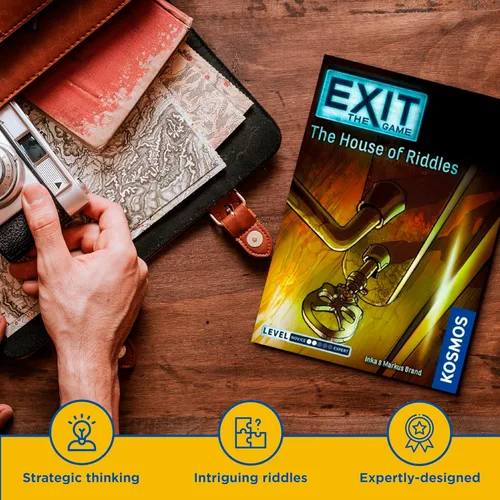 Vista 7 de La Casa de los Acertijos Exit: El Juego - Un juego de Kosmos de Thames & Kosmos Experiencia de habitación de escape en casa basada en cartas