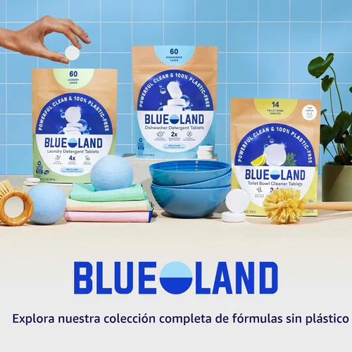 Vista 9 de BLUELAND Limpiador en aerosol para baño, paquete de 4 recargas, eucalipto menta