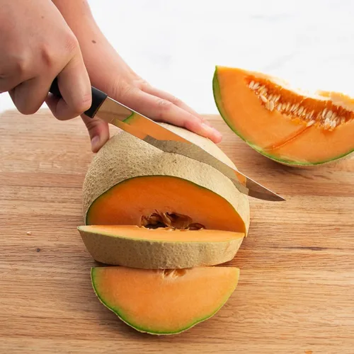 Vista 4 de Rada Cuchillo para cortar cubiertos – Hoja de acero inoxidable con mango de resina de acero negro fabricado en EE. UU., 11-3/8 pulgadas