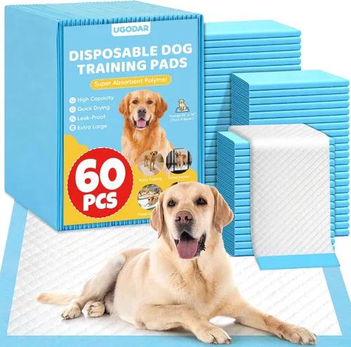 Vista 8 de Almohadillas extra grandes para orina de perro, 34 x 28 pulgadas, súper absorbentes, a prueba de fugas, secado rápido, para cachorros y perros, uso