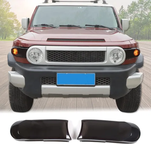 Cubierta para faros antiniebla delanteros de automóvil, compatible con Toyota FJ Cruiser 2007-2021, parachoques delantero de conducción antiniebla,