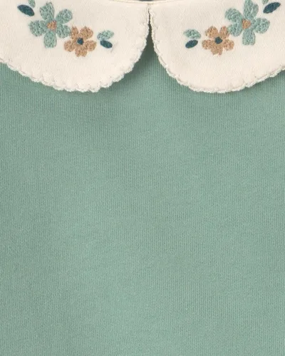 Vista 3 de Carter's Conjunto de pantalón de 3 piezas para bebé niña Floral verde